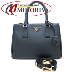 PRADA プラダ ガレリア サフィアーノレザー ミディアムバッグ 1BA863 2Wayハンドバッグ レザー NERO レディース/352911【中古】