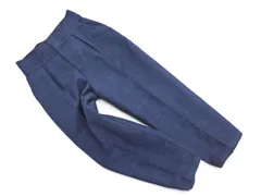 green label relaxing グリーンレーベルリラクシング ユナイテッドアローズ ウール混 チェック テーパード パンツ size36/紺 ◇■ レディース