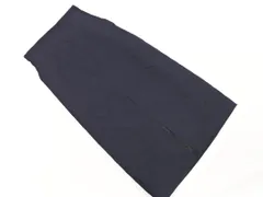 N. エヌ ナチュラルビューティーベーシック フロントスリット タイト スカート sizeS/紺 ◇■ レディース