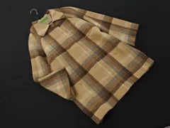 CACHAREL キャシャレル ウール100% チェック ジャケット size9/ベージュ ◇■ レディース