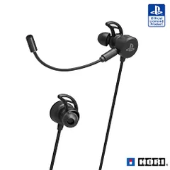 【PS5動作確認済】有線 ホリゲーミングヘッドセット インイヤー for PlayStationR4 ブラック【SONY