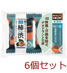 ファミリー石鹸 薬用 柿渋 シトラスハーブの香り 80g×2個セット 6セット