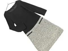 LAUTREAMONT ロートレアモン ドッキング Iライン ワンピース size38/黒ｘ白 ◇■ レディース