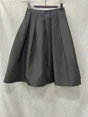 ブラック フレア ロング丈スカート