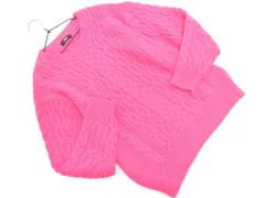 RCWB ロデオクラウンズワイドボール ケーブル編み ニット セーター sizeF/ピンク ◇■ レディース