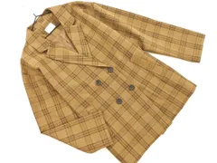 LOWRYS FARM ローリーズファーム チェック ダブルボタン ジャケット sizeF/ベージュ ◇■ レディース