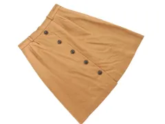 LAURA ASHLEY ローラ アシュレイ ウール混 タック Aライン 台形 スカート size13/ベージュ ◇■ レディース