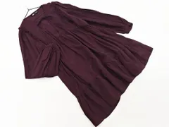 ZARA ザラ Vネック ティアード チュニック ワンピース sizeM/紫 ◇■ レディース