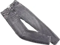 ZARA ザラ スキニー デニムパンツ size36/黒 ■■ レディース