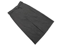 ZARA ザラ ボックスプリーツ ベルト付き ロング デニムスカート sizeM/黒 ■■ レディース