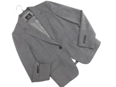 23区 ウール混 ストライプ テーラード ジャケット size40/グレー ◇■ レディース