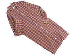 arnold palmer アーノルドパーマー チェック シャツ ワンピース sizeM/青ｘ茶 ◇■ レディース