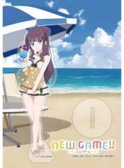 [중고] 아크릴 스탠드 아크릴 패널 타키모토 히후미 (수영복) 아크릴 스탠드 [NEW GAME!!]