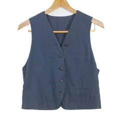 クリスチャンディオール ベスト ジャケット コットン100% ブランド アウター レディース Mサイズ ネイビー Christian Dior 【中古】