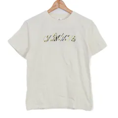 アディダス 半袖Ｔシャツ プリントT コットン100% スポーツウエア トップス レディース OTサイズ オフホワイト adidas 【中古】