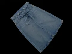 LEVI'S リーバイス ウエストリボン付き Aライン 台形 デニムスカート size25/青 ■■ レディース