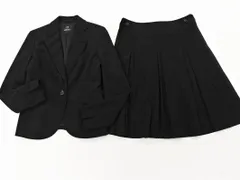 【未使用✨】高級イタリア生地　23区 スーツ　セットアップ　スカート　黒　38 セール】【洗える】【2点セット】ストライプor無地ジャケット&スカート
