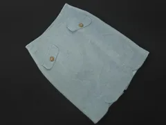 Apuweiser-riche アプワイザーリッシェ ウール混 タイト スカート size2/水色 ◇■ レディース