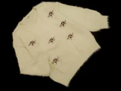 earth music&ecology アースミュージック＆エコロジー 刺繍 シャギー ニット セーター sizeF/アイボリー ◇■ レディース