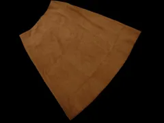 NATURAL BEAUTY BASIC ナチュラルビューティーベーシック スウェード調 Aライン 台形 スカート sizeS/キャメル ◇■ レディース