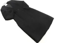 LAGUNAMOON ラグナムーン ウール混 ノーカラー コート sizeM/黒 ◇■ レディース