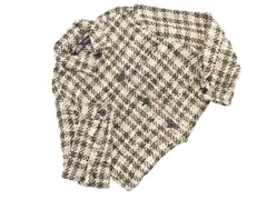 ZARA ザラ ツイード ジャケット sizeL/ベージュｘ黒ｘオフホワイト ◇■ レディース