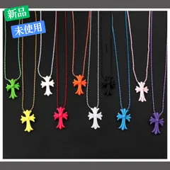 ラバーネックレス シリコンネックレス 十字架 クロス ユニセックス 各色