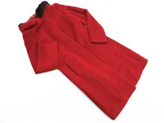 Style com スタイルコム アンゴラ混 ファー ロング コート size9/赤 ◇■ レディース