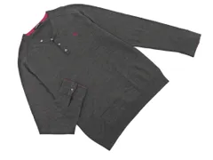 BURBERRY バーバリー BLACK LABEL ブラックレーベル ウール100% ヘンリーネック ニット セーター size3/チャコール ◇■ メンズ