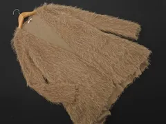 LE CIEL BLEU ルシェルブルー シャギー ロング カーディガン size38/ベージュ ◇■ レディース