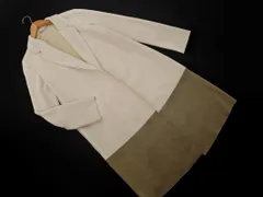 ZARA ザラ バイカラー ロング ジャケット sizeS/アイボリーｘグレージュ ◇■ レディース