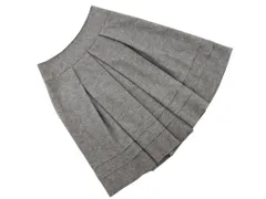 UNTITLED アンタイトル アンゴラ混 Aライン 台形 スカート size0/グレー ◇■ レディース