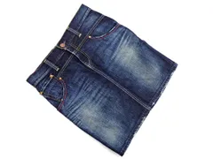 LEVI'S リーバイス LADY STYLE USED加工 タイト デニムスカート sizeM/青 ■■ レディース