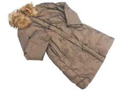 BRIGITTE ブリジット ラクーンファー付き ダウン コート sizeL/茶 ◇■ レディース