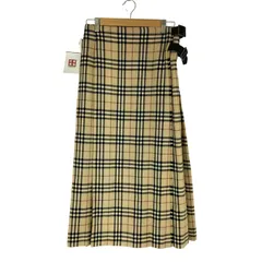 バーバリーロンドン BURBERRY LONDON ノバチェック ロング巻きスカート レディース  40