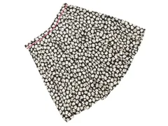 To b by agnes b トゥービーバイアニエスベー 花柄 フレア スカート sizeT2/黒 ■■ レディース