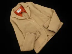 arnold palmer アーノルドパーマー ウール100% ニット テーラード ジャケット size2/ベージュ ◇■ レディース