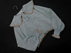 earth music&ecology アースミュージック＆エコロジー ビッグカラー ニット セーター sizeF/青 ◇■ レディース