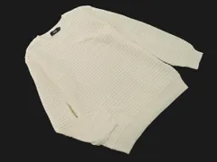 AZUL BY MOUSSY アズールバイマウジー クルーネック ニット セーター sizeL/オフホワイト ◇■ メンズ
