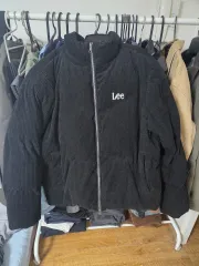 Lee リー コーデュロイ ダウン ブラック