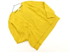 GLOBAL WORK グローバルワーク ウール混 ケーブル編み ワイド幅 ニット セーター sizeM/マスタード ◇■ レディース