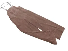 Kastane カスタネ スウェード調 リボン サロペット オーバーオール sizeF/茶 ◇■ レディース