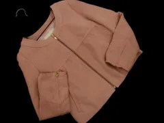 PROPORTION プロポーション ボディドレッシング スウェード調 ノーカラー ジャケット size3/ピンク ◇■ レディース