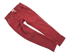 Ungrid アングリッド テーパード デニムパンツ size24/ボルドー ■■ レディース