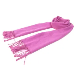 ヴィヴィアンウエストウッド Vivienne Westwood マフラー カシミヤ100% オーブ ロゴ 刺繍 フリンジ ピンク 0904