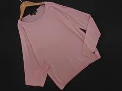 Drawer ドゥロワー ウール100% ロゴ ニット セーター size1/ピンク ◇■ レディース