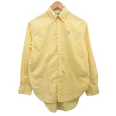 ポロ バイ ラルフローレン Polo by Ralph Lauren ボタンダウンシャツ BDシャツ ポニー刺繡 黄 イエロー XXS