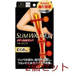 スリムウォーク メディカルリンパストッキング ピュアベージュ Ｍ Ｌサイズ 4902522672689 ×2個セット