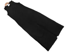 jouetie ジュエティ ノースリーブ ロング スリット ニット ワンピース sizeM/黒 ◇■ レディース