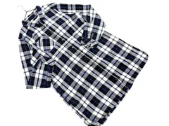 LEPSIM レプシィムローリーズファーム チェック シャツ ワンピース sizeM/白ｘ黒 ◇■ レディース